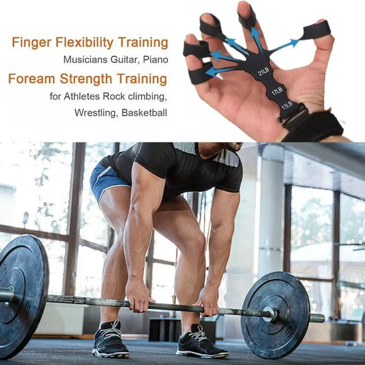 6 Resistance Levels Hand Grip Hand Strength Trainer Rehabilitation Physical Tools Fitness Finger Gripper Gym Expander Portable